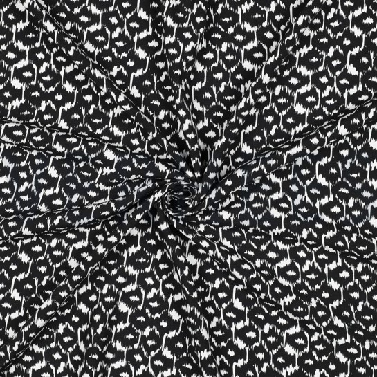VISKOSE RADIANCE ABSTRAKT SCHWARZ #7