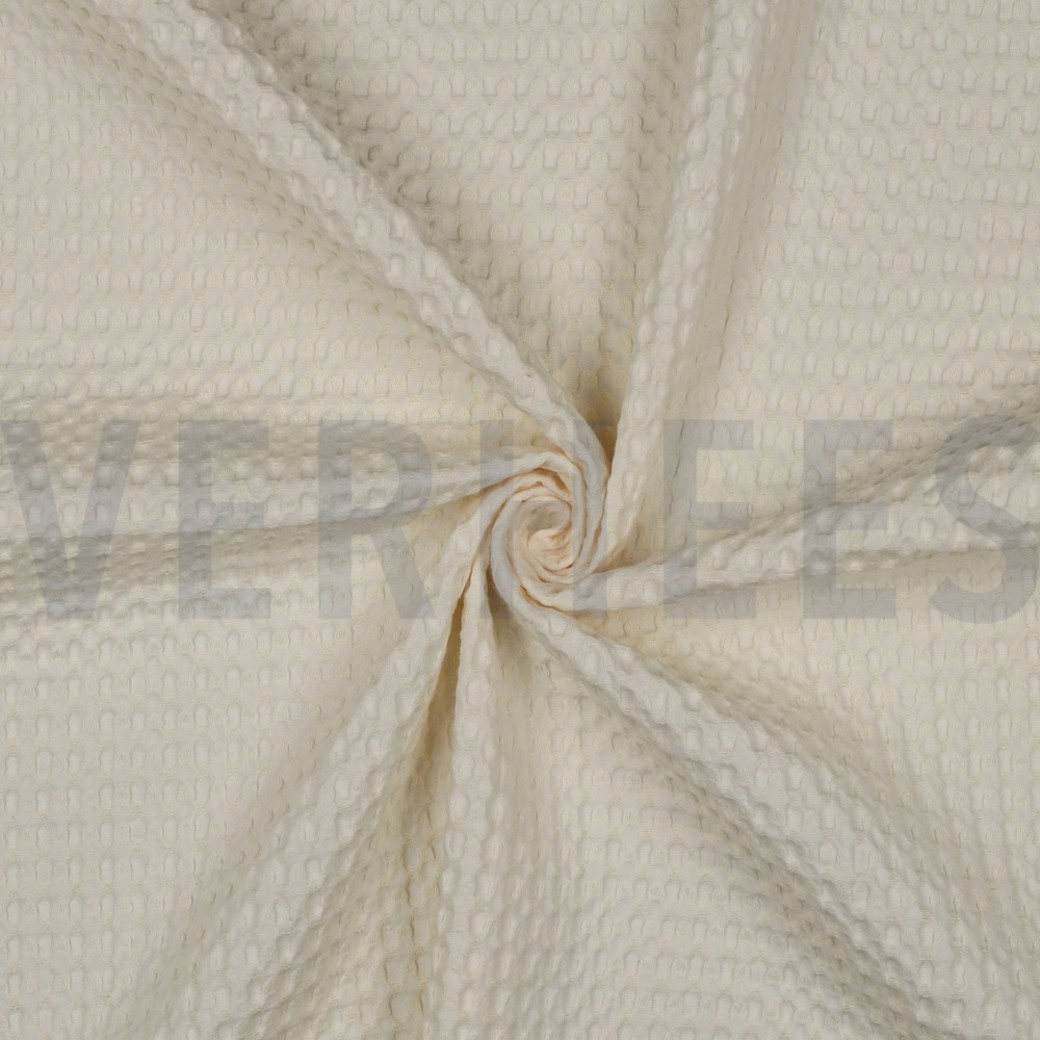 COTTON WAFFLE BIG ECRU #3