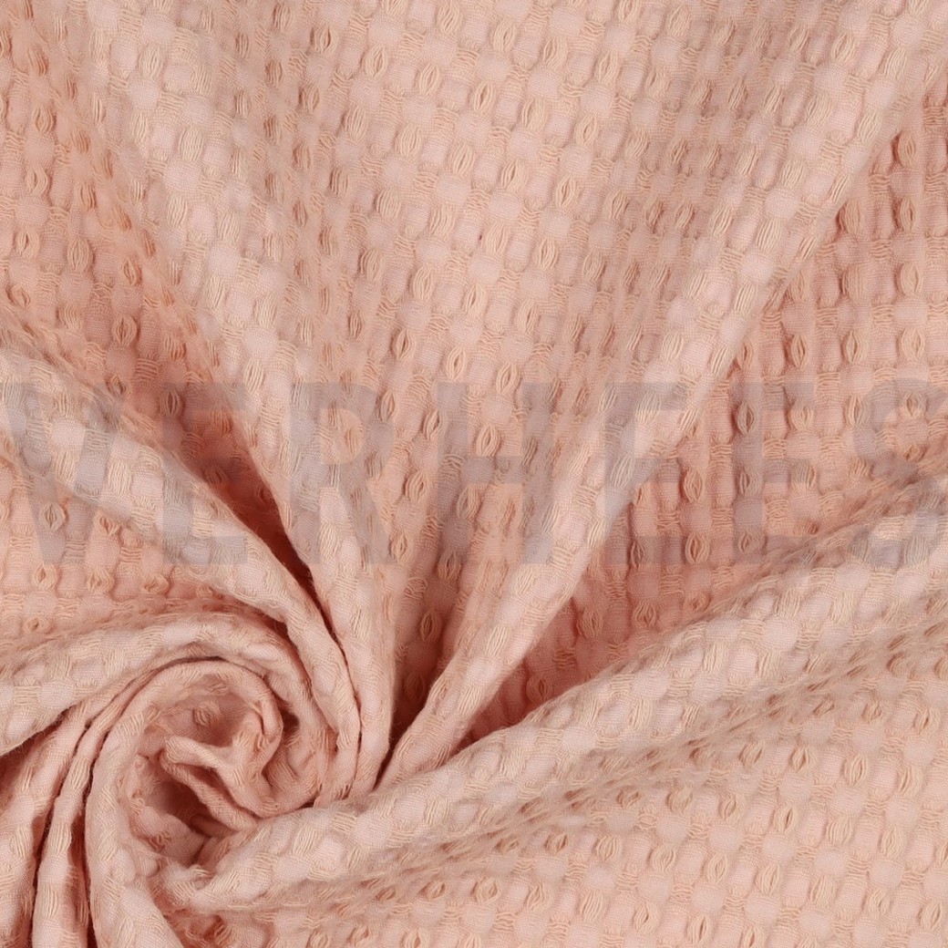 COTTON WAFFLE BIG LIGHT PINK #3