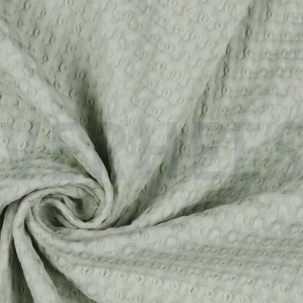 COTTON WAFFLE BIG MINT GREEN #3