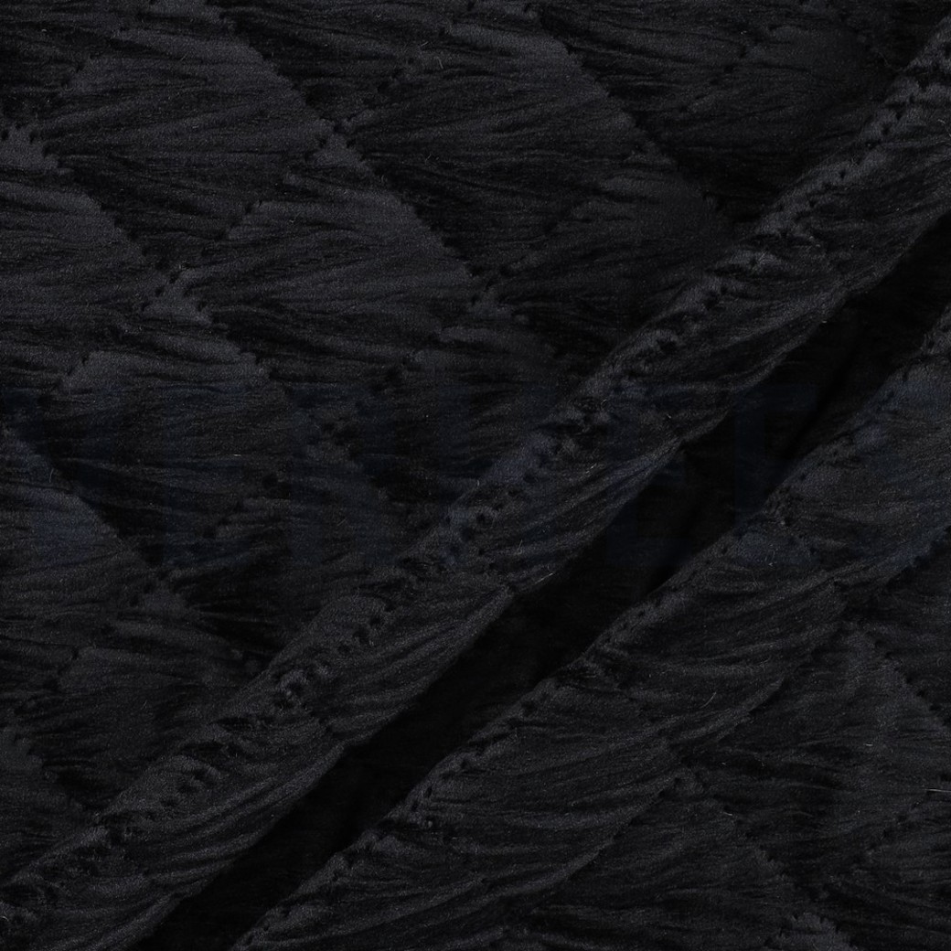 STEPPED VELVET BLACK #3
