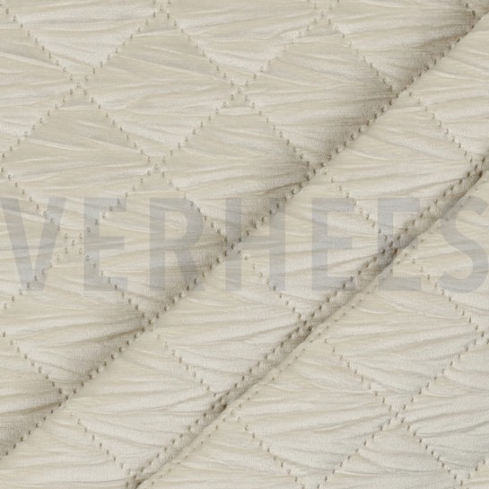 GEWATTEERD VELVET ECRU #7