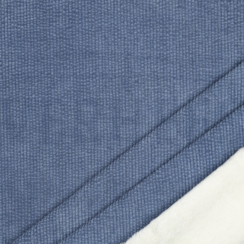 FAUX FUR CORDUROY JEANS #3