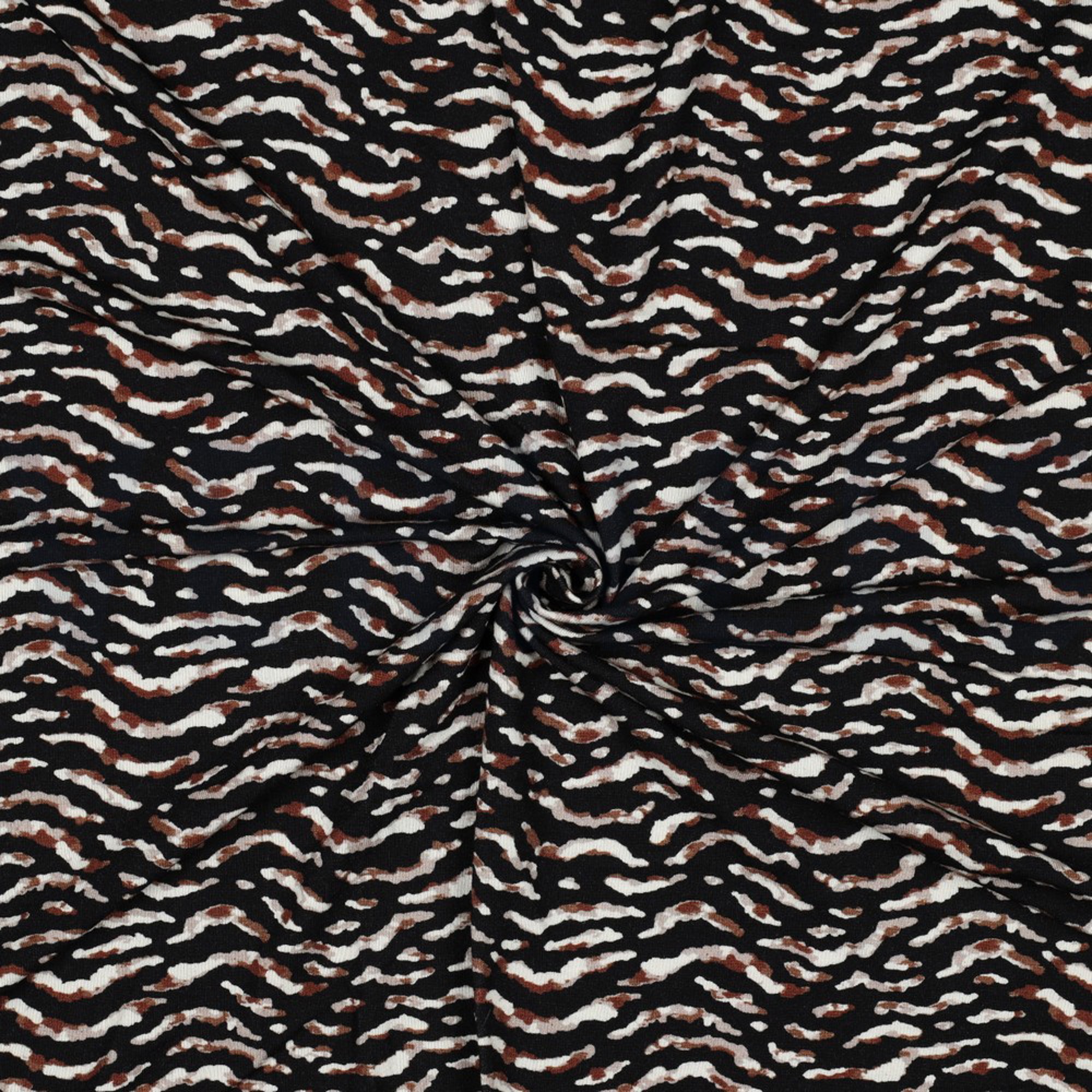VISCOSE JERSEY DIGITAL ANIMAL SKIN BLACK (high resolution) #3