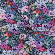 VISCOSE JERSEY DIGITAL FLOWERS NAVY (thumbnail) #3