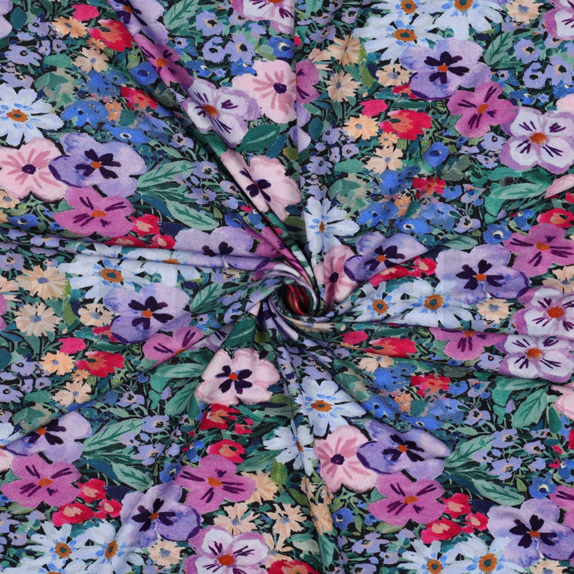 VISCOSE JERSEY DIGITAL FLOWERS NAVY (high resolution) #3