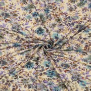 VISCOSE JERSEY DIGITAL FLOWERS SAND (thumbnail) #3