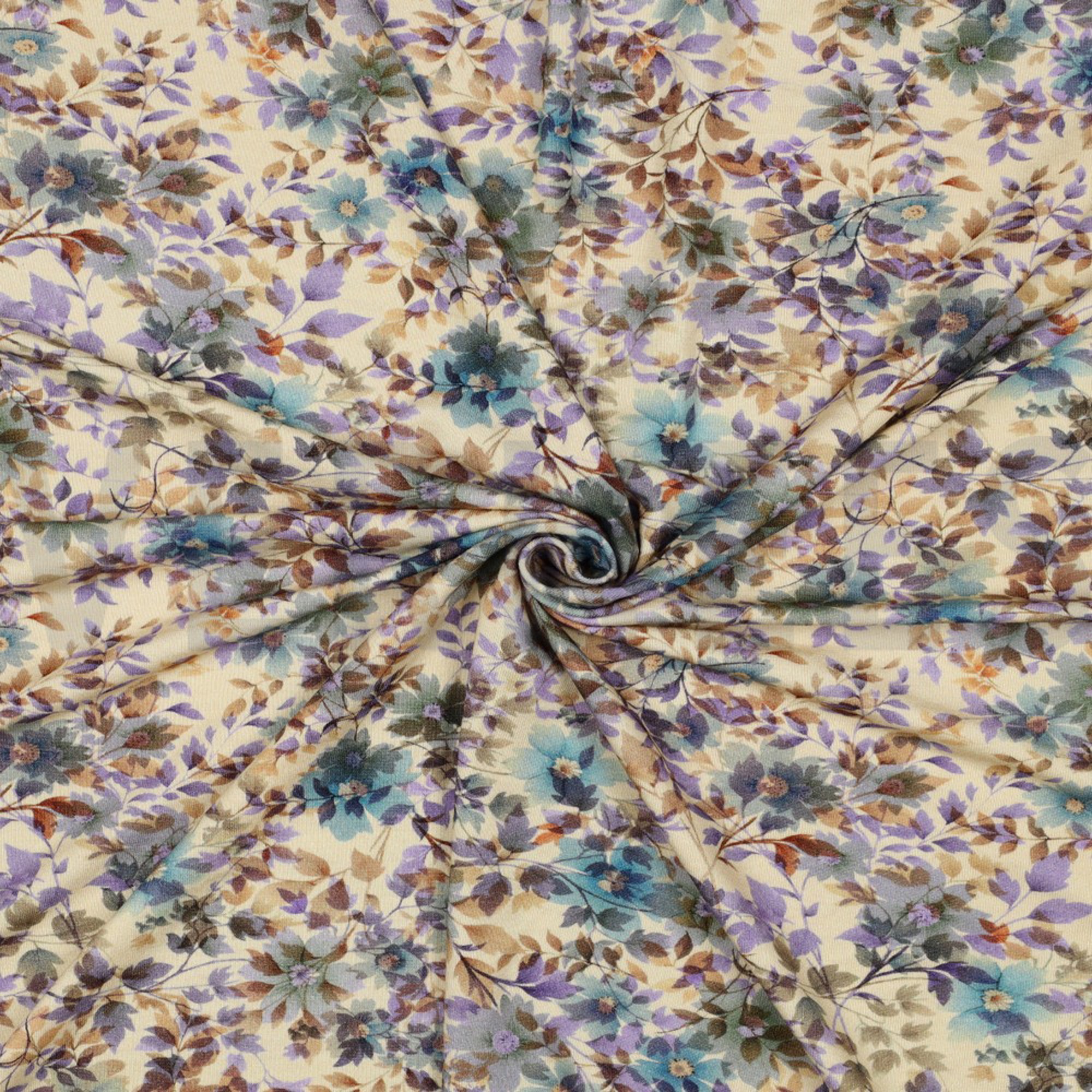 VISCOSE JERSEY DIGITAL FLOWERS SAND (high resolution) #3