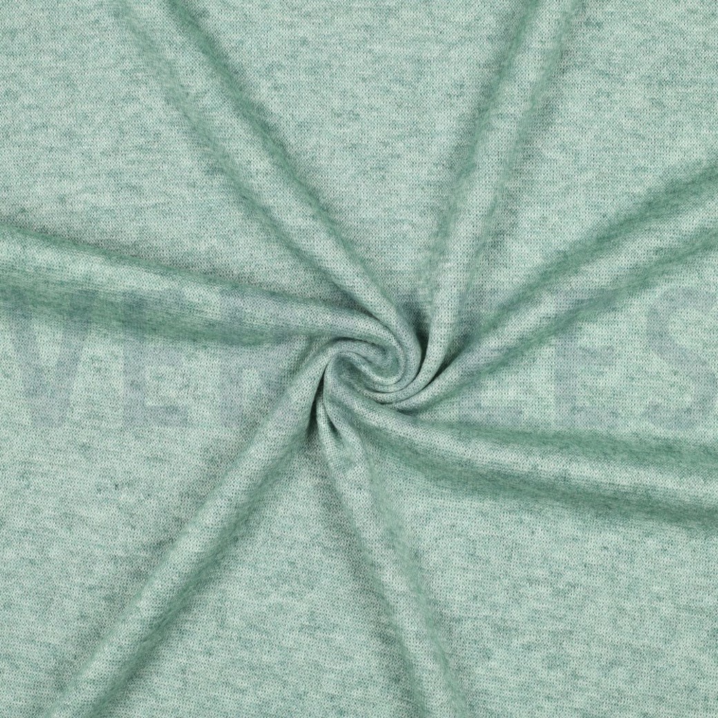 KNITTED MELANGE GREEN MELANGE #3