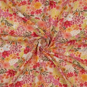 DOUBLE GAUZE DIGITAL FLOWERS PEACH (thumbnail) #3