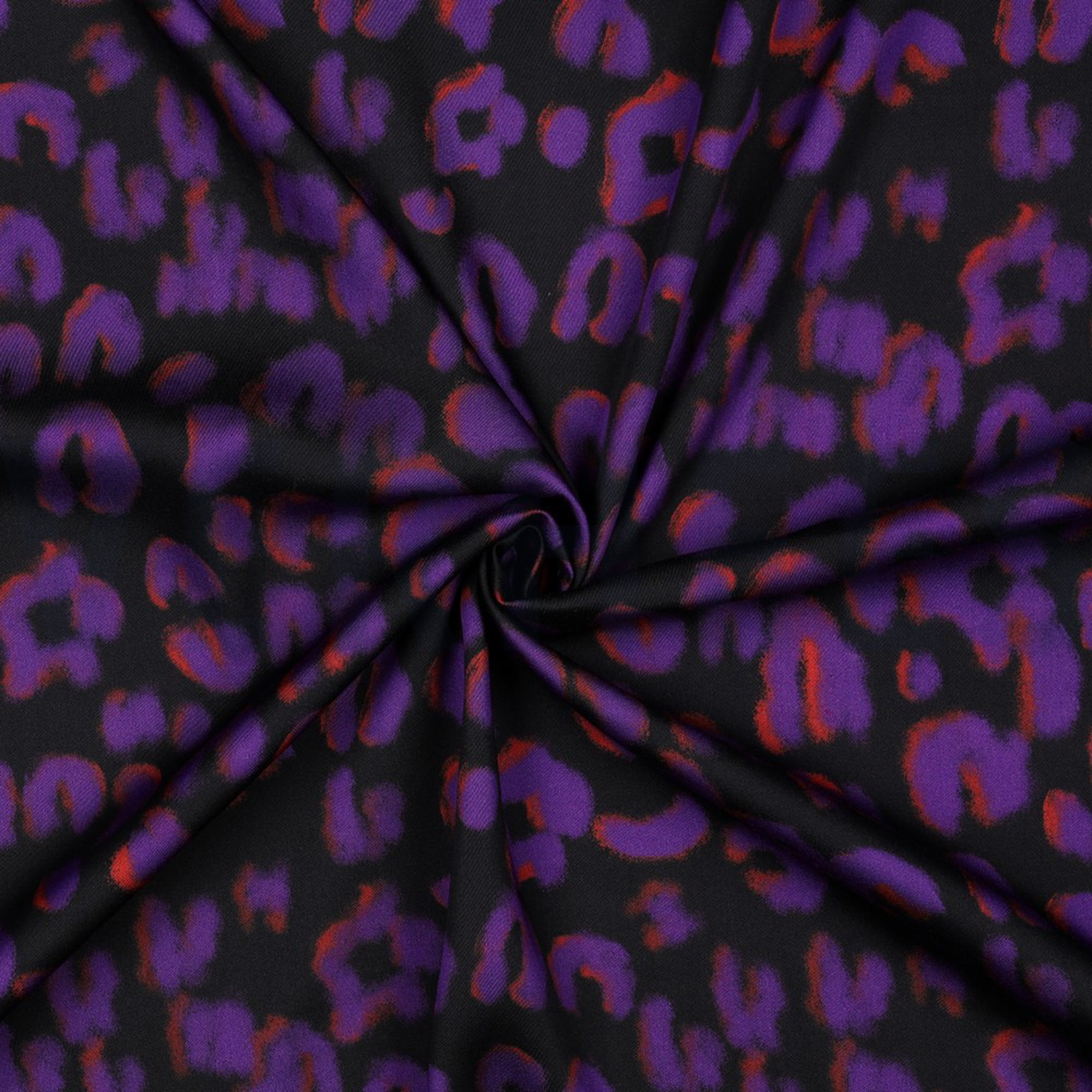 VISCOSE SATIN DIGITAL ANIMAL SKIN BLACK (high resolution) #3