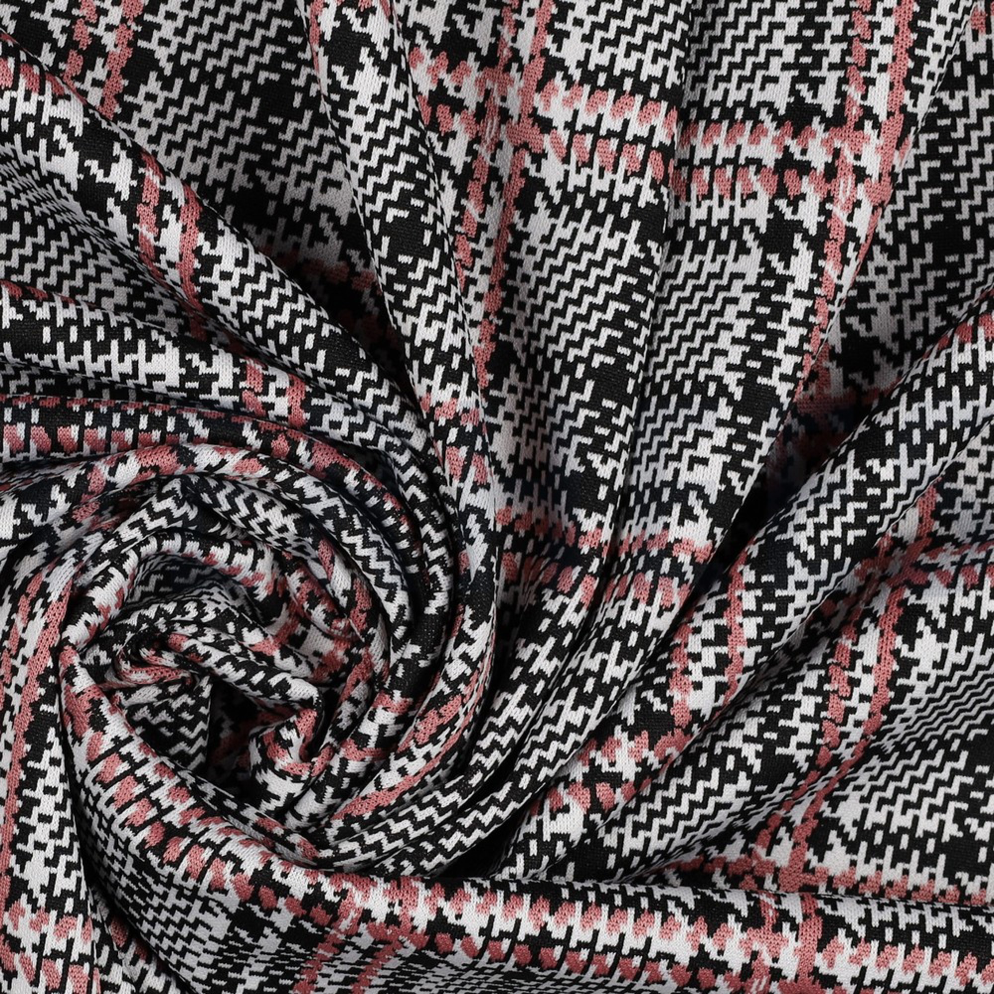 KNITTED JACQUARD BLACK/WHITE/PINK (high resolution) #3