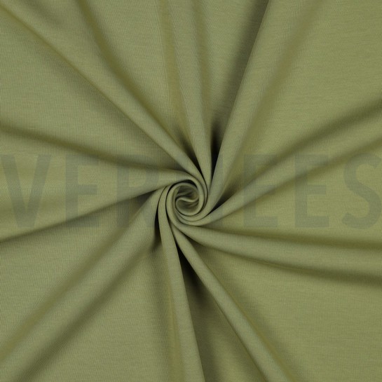 COTTON INTERLOCK JERSEY OLIVE #7