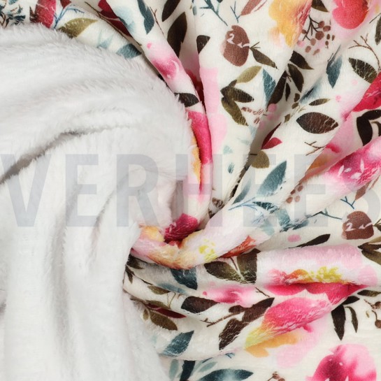 MICRO FAUX FUR FLOWER MULTICOLOUR #7