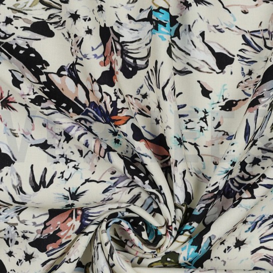 VISKOSE RADIANCE DIGITAL BLUMEN ECRU #7