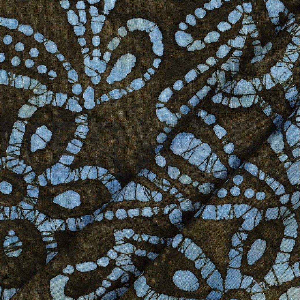 UNIQUE CRAFTED BATIK COTTON MOSS GREEN #3