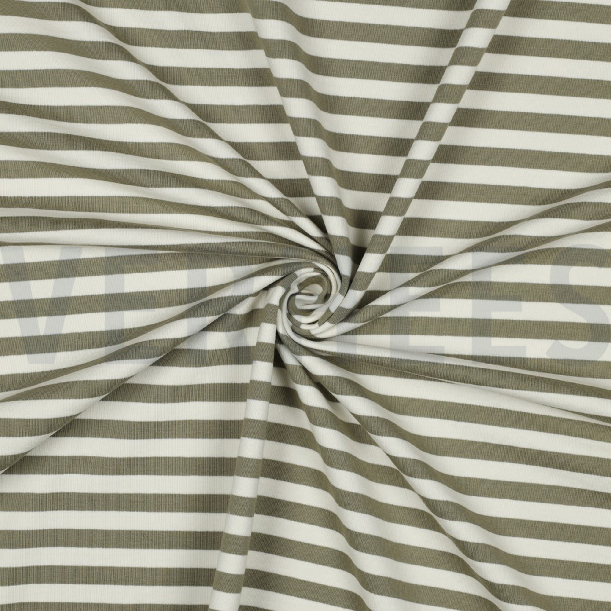 FRENCH TERRY YARN DYED STRIPES MOSS GREEN / OFF WHITE (high resolution) #3