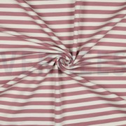 FRENCH TERRY YARN DYED STRIPES DARK ROSE (thumbnail) #3