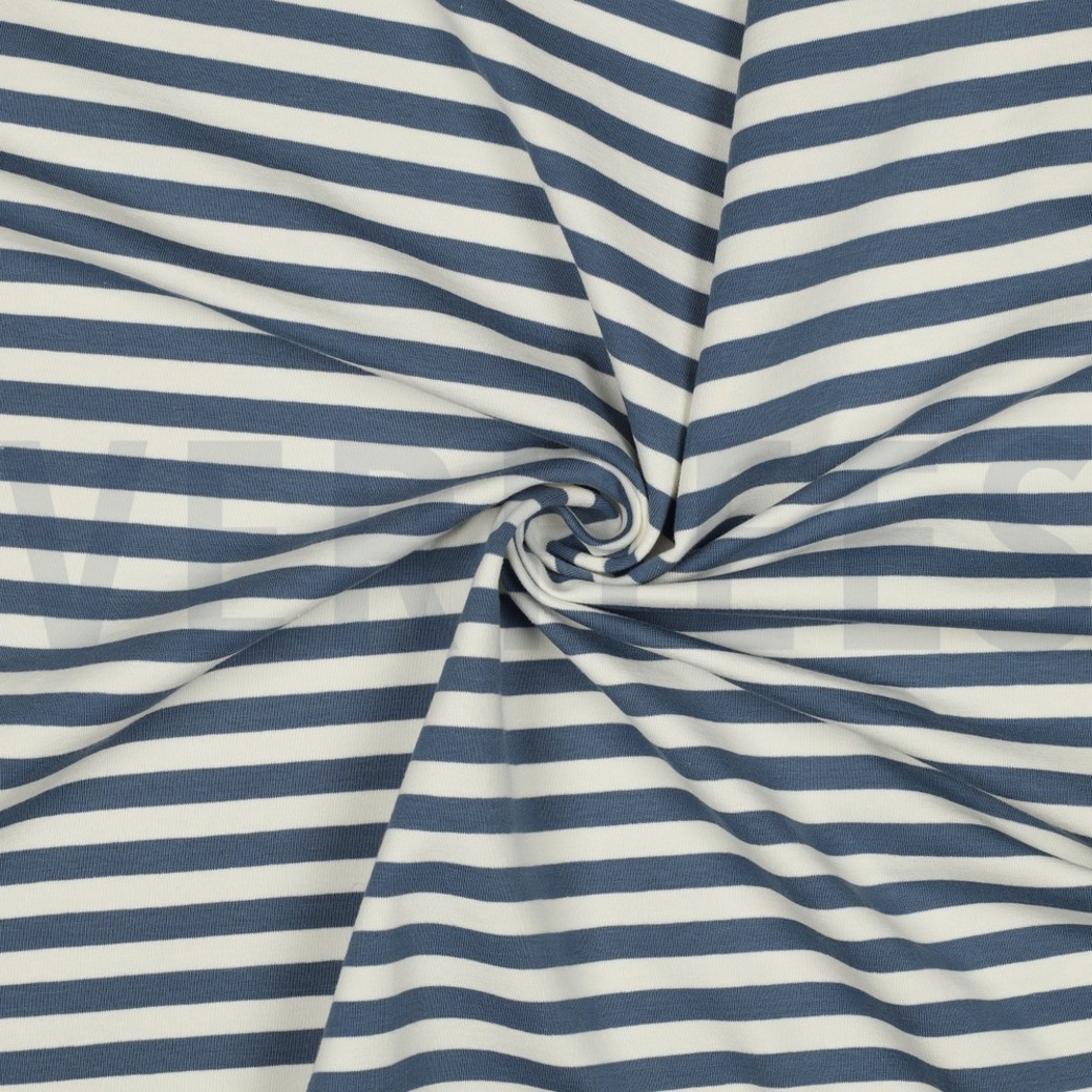 FRENCH TERRY YARN DYED STRIPES JEANS #3