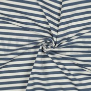 FRENCH TERRY YARN DYED STRIPES JEANS (thumbnail) #3