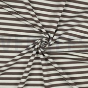 FRENCH TERRY YARN DYED STRIPES TAUPE (thumbnail) #3