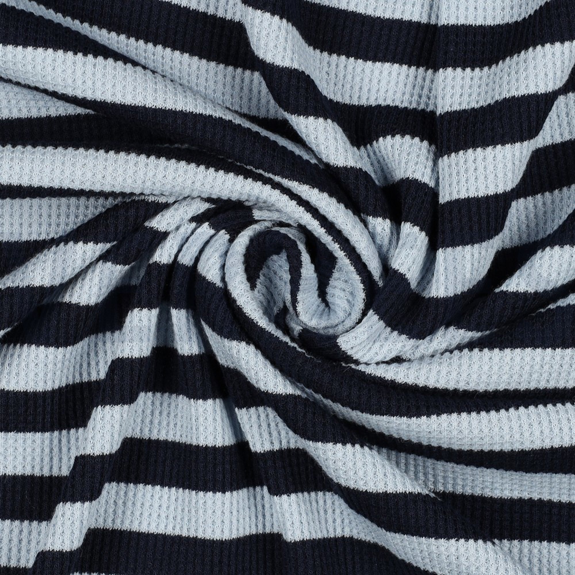 WAFFLE YARN DYED STRIPES NAVY / BLUE (high resolution) #3
