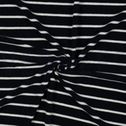 COTTON TOWELLING YARN DYED STRIPES DARK BLUE / ECRU (thumbnail) #3