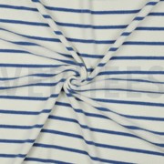 COTTON TOWELLING YARN DYED STRIPES ECRU / LIGHT BLUE (thumbnail) #3