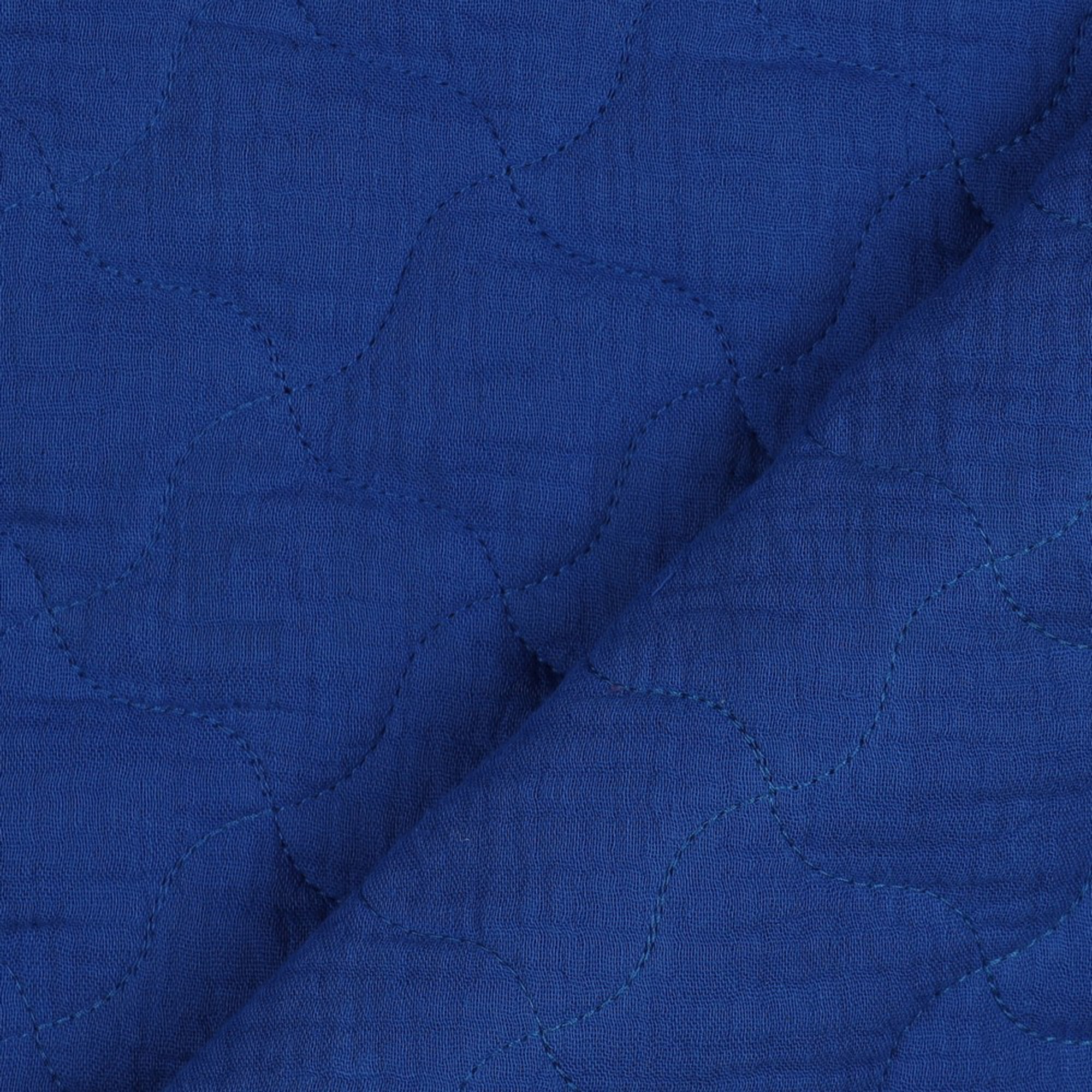 DOUBLE GAUZE QUILT COBALT (high resolution) #3