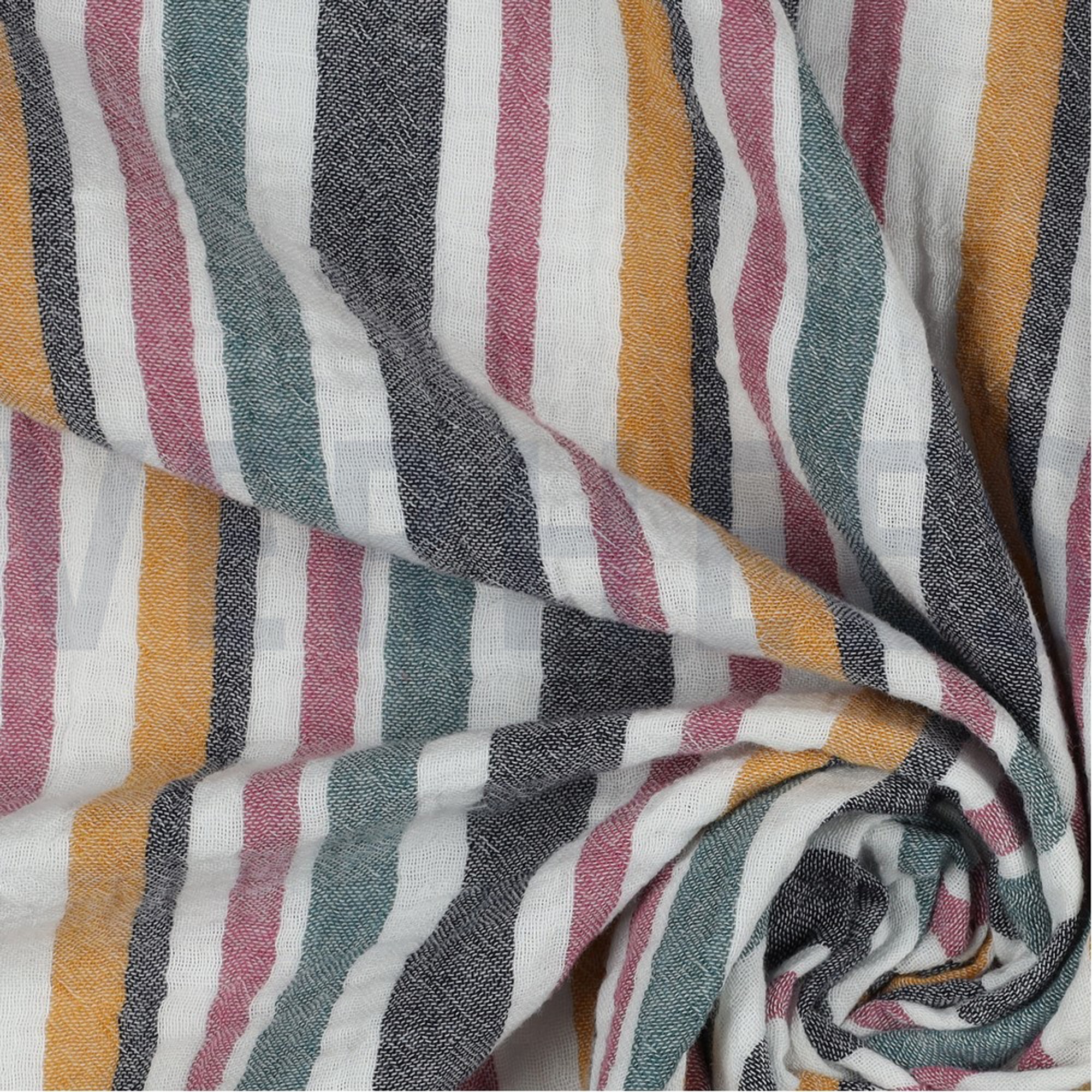 DOUBLE GAUZE YARN DYED STRIPE MULTICOLOUR (high resolution) #3