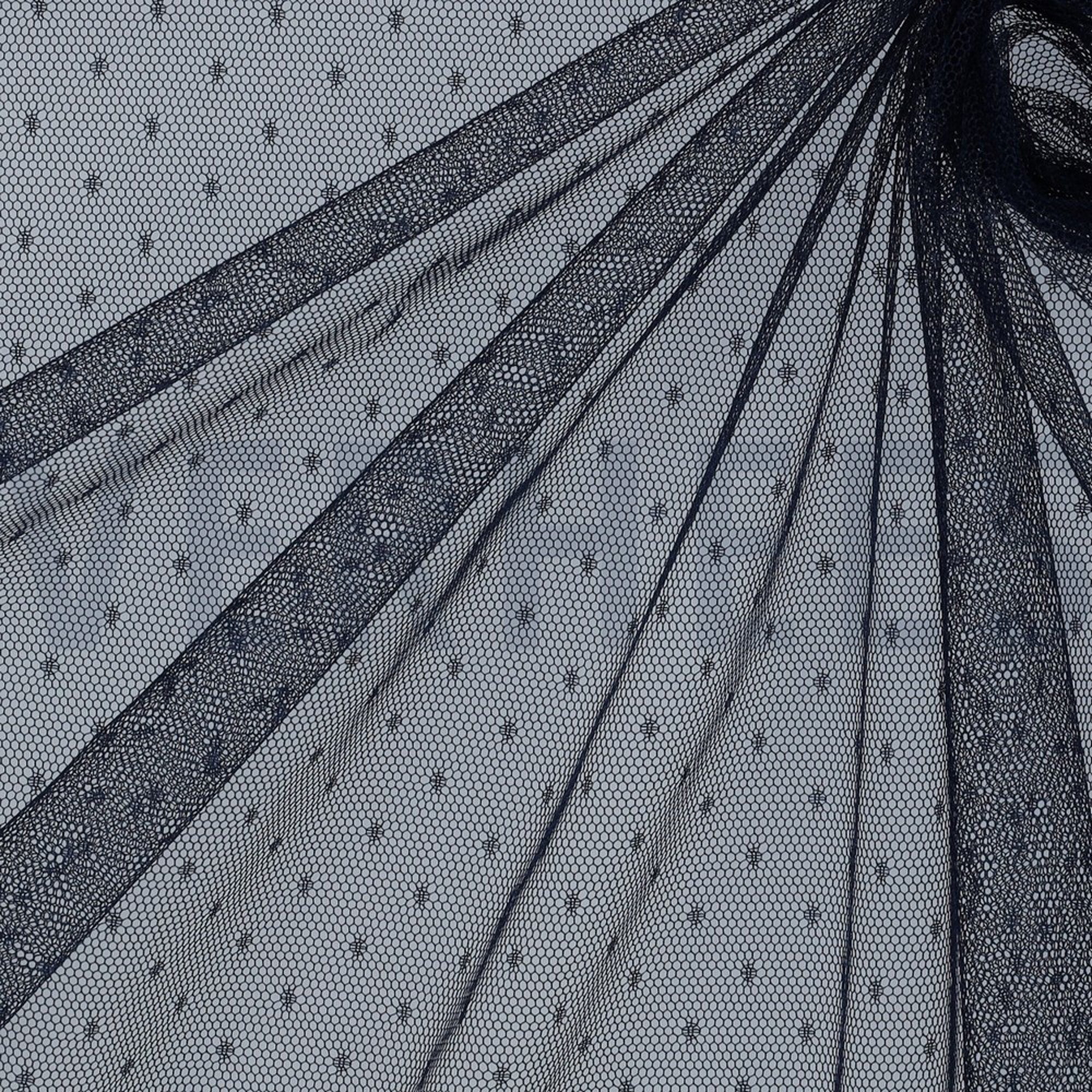 FINE TULE DOT NAVY (high resolution) #3
