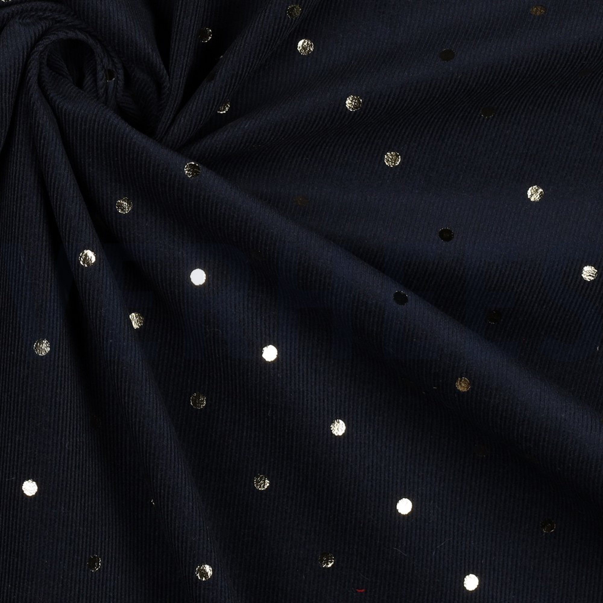 BABYCORD GOLD FOIL DOT NAVY (high resolution) #3