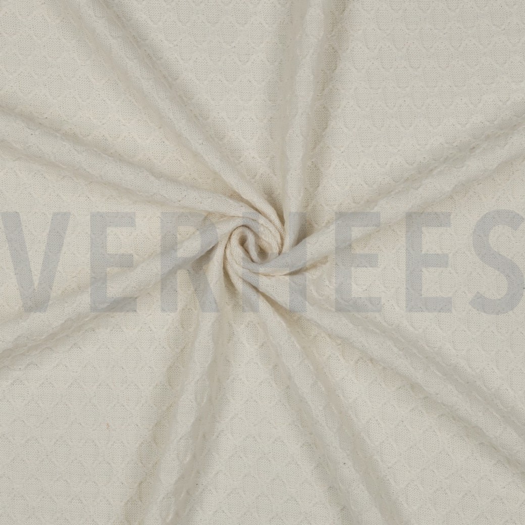 COTTON KNITTED JACQUARD NATURAL #3