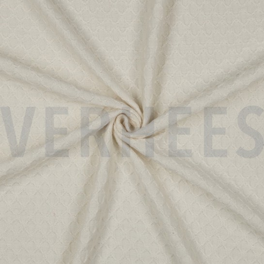 KATOEN GEBREID JACQUARD NATUURLIJK #7