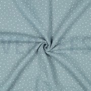 DOUBLE GAUZE LITTLE DOTS AQUA (thumbnail) #3