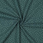 DOUBLE GAUZE LITTLE DOTS DARK GREEN (thumbnail) #3