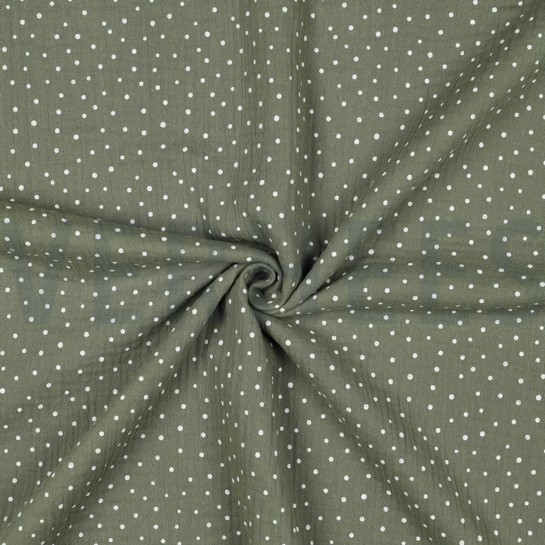 DOUBLE GAUZE LITTLE DOTS PICKLE #7