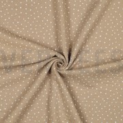 DOUBLE GAUZE LITTLE DOTS BEIGE (thumbnail) #3