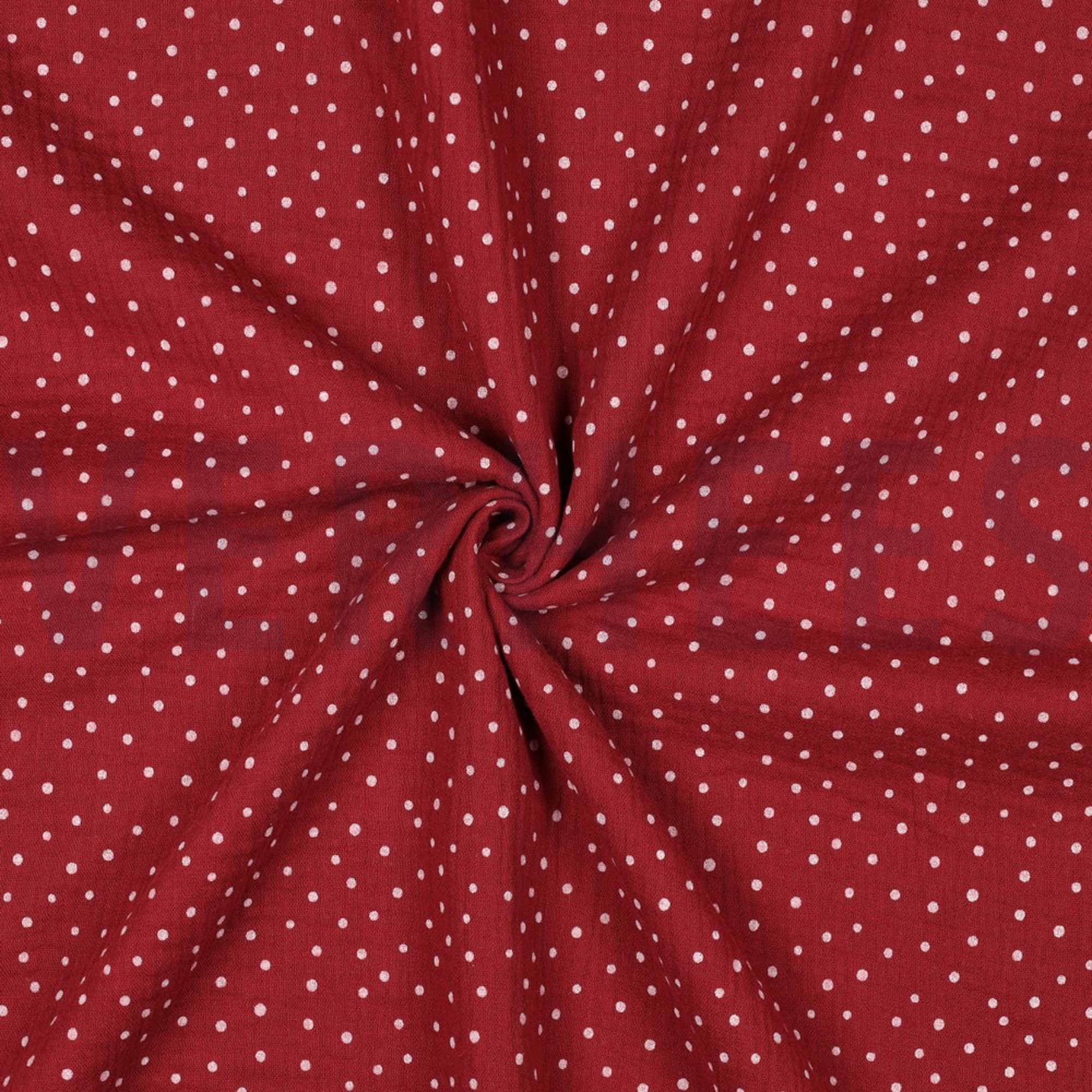 DOUBLE GAUZE LITTLE DOTS BERRY (high resolution) #3