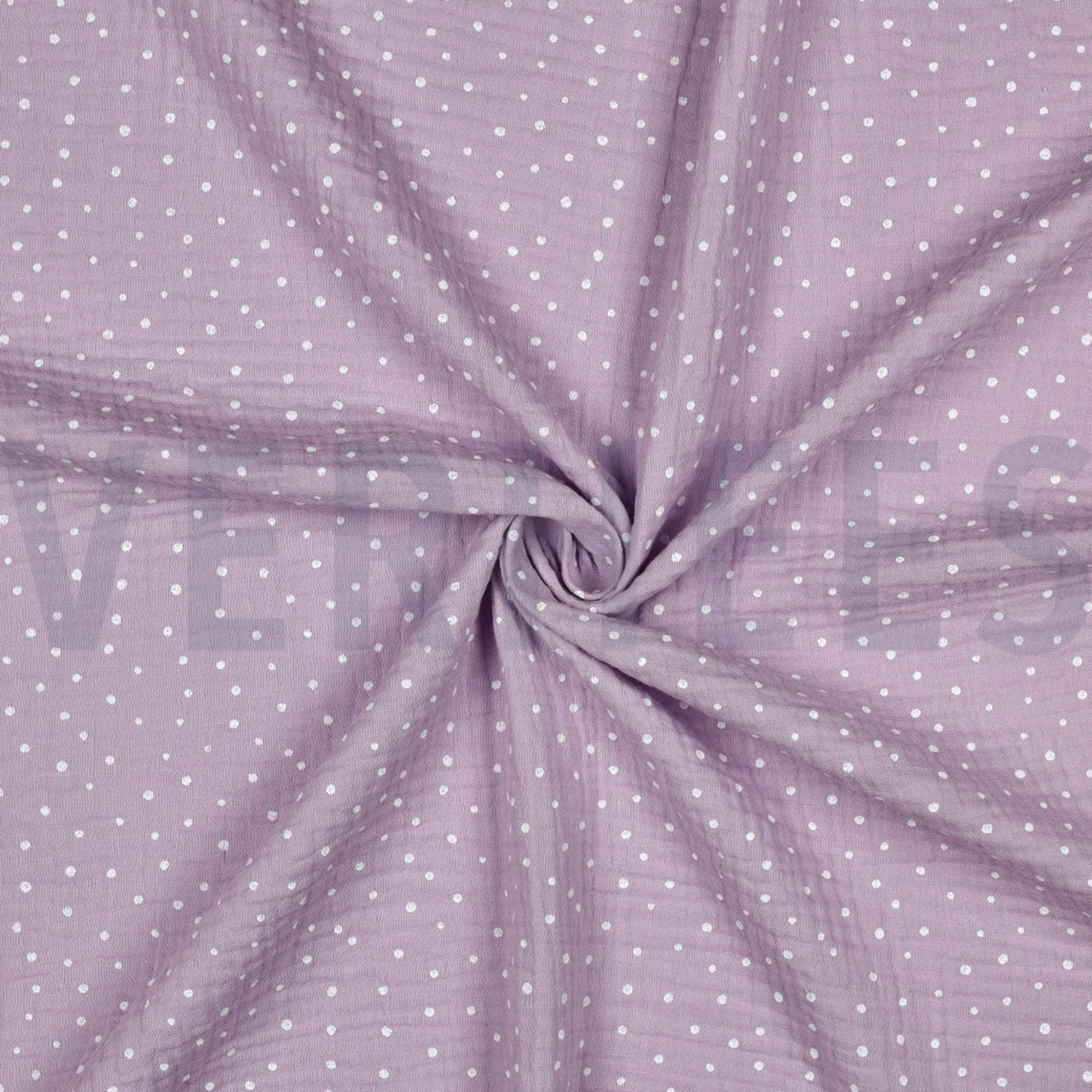 DOUBLE GAUZE LITTLE DOTS OLD LILAC (high resolution) #3