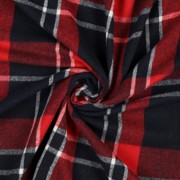 BRUSHED CHECKS YARN DYED NAVY/ RED (thumbnail) #3