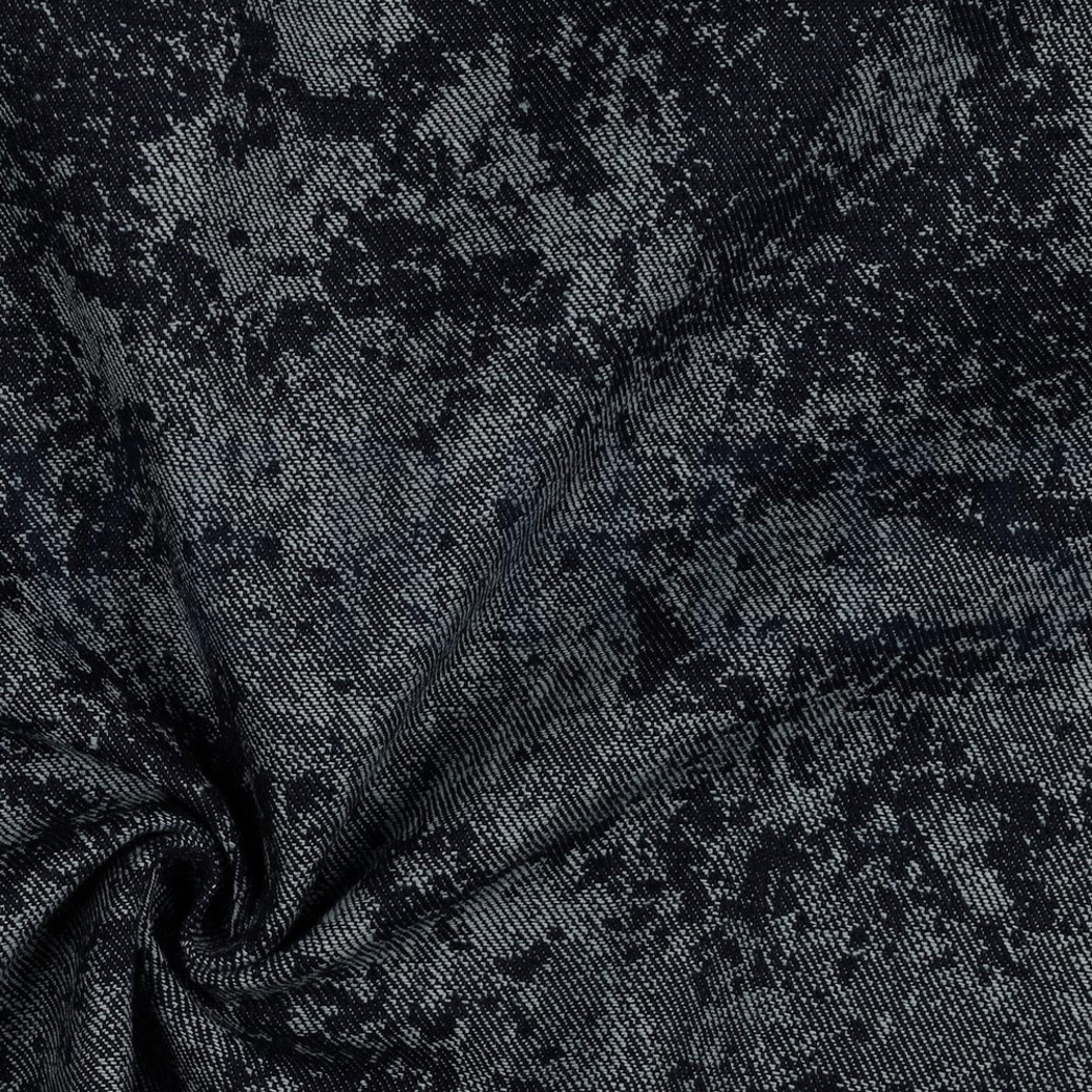 JEANS JACQUARD ABSTRACT INDIGO #3