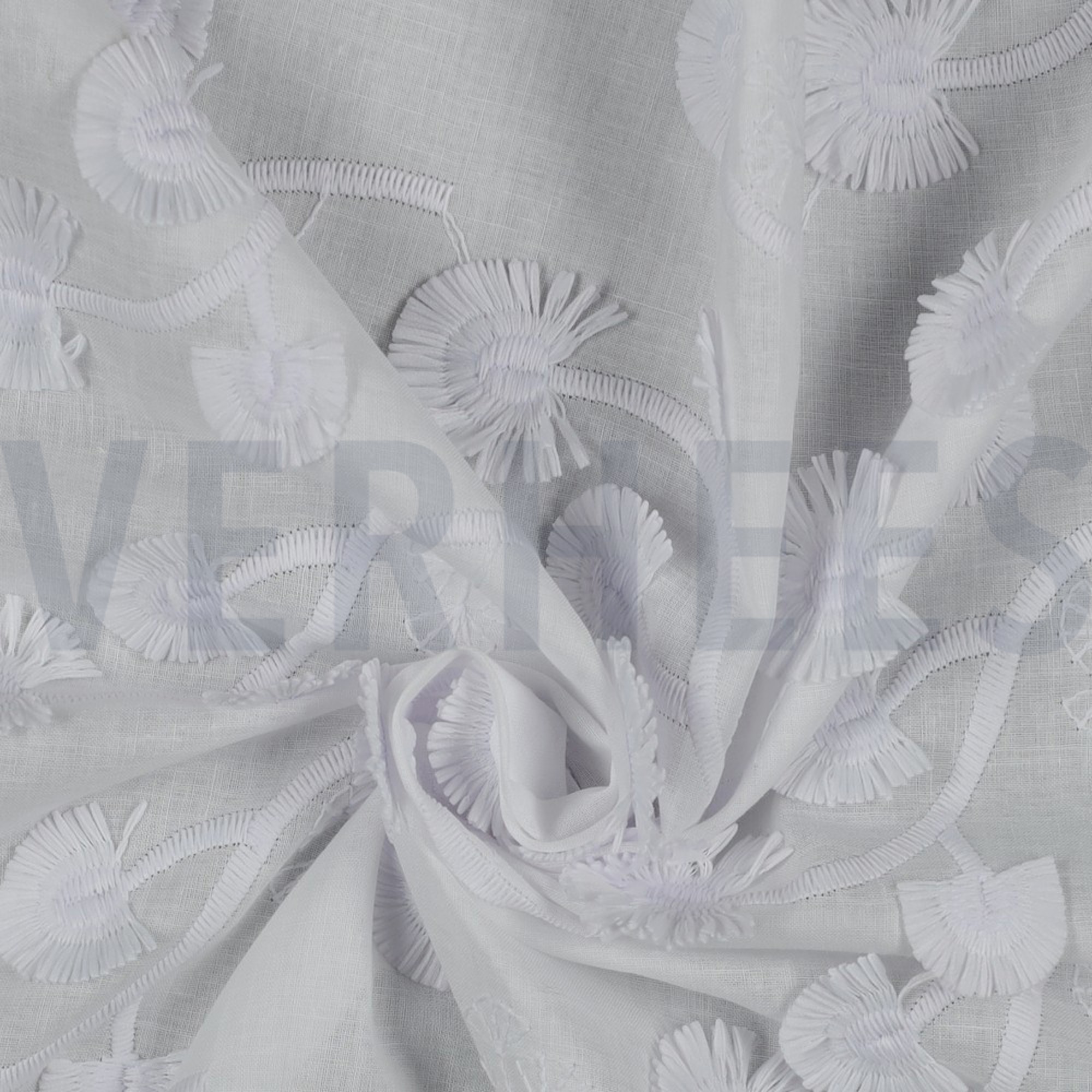 COTTON VOILE EMBROIDERY FLOWERS WHITE (high resolution) #3