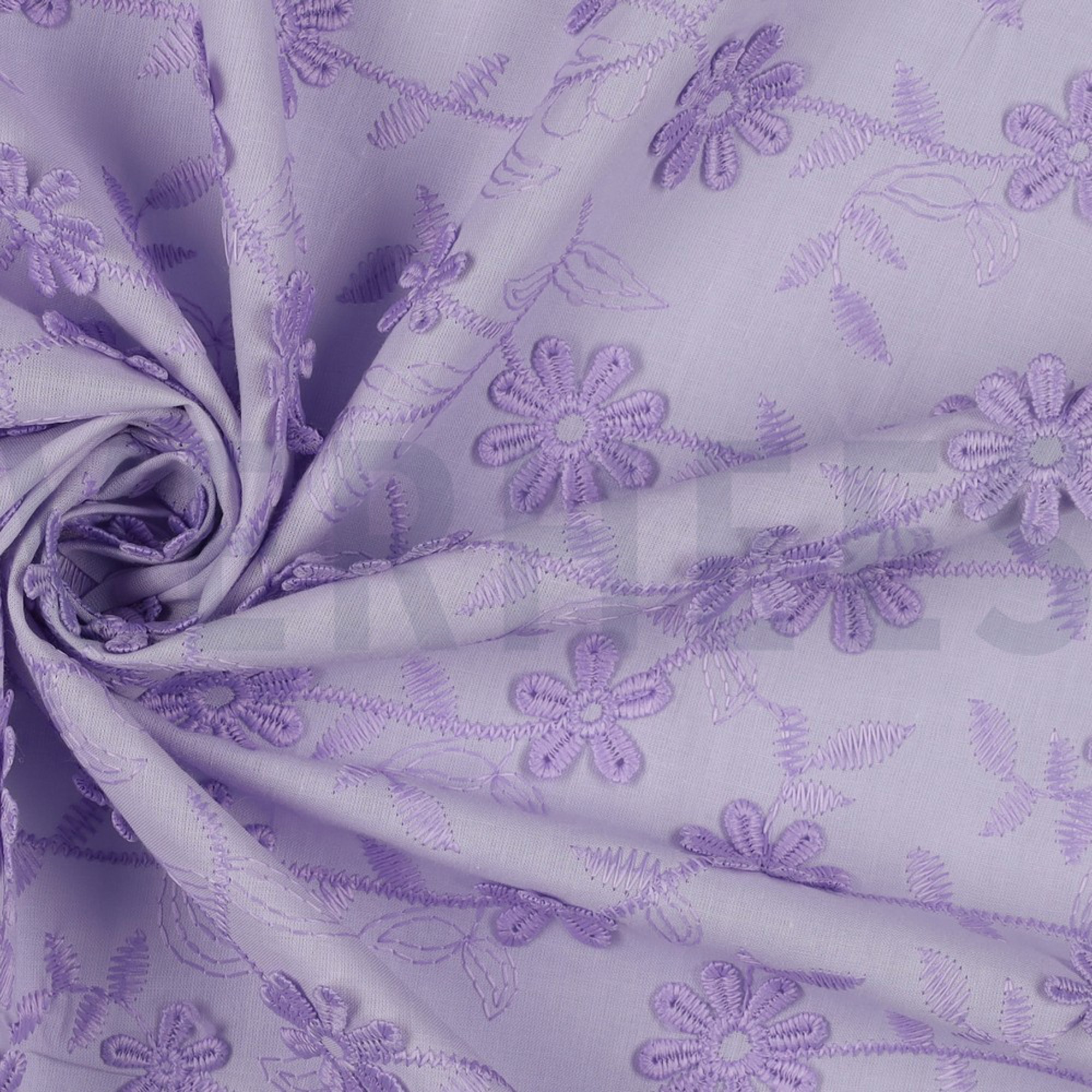 COTTON VOILE EMBROIDERY FLOWERS LILAC (high resolution) #3