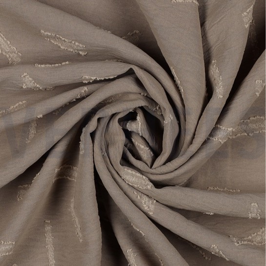 DOBBY JACQUARD STREIFEN SAND #7