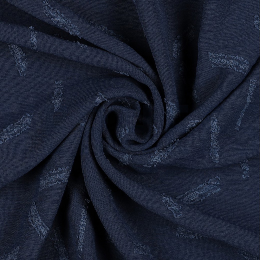 DOBBY JACQUARD STRIPES NAVY #3