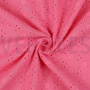 DOUBLE GAUZE EMBROIDERY FLOWERS PINK (thumbnail) #3