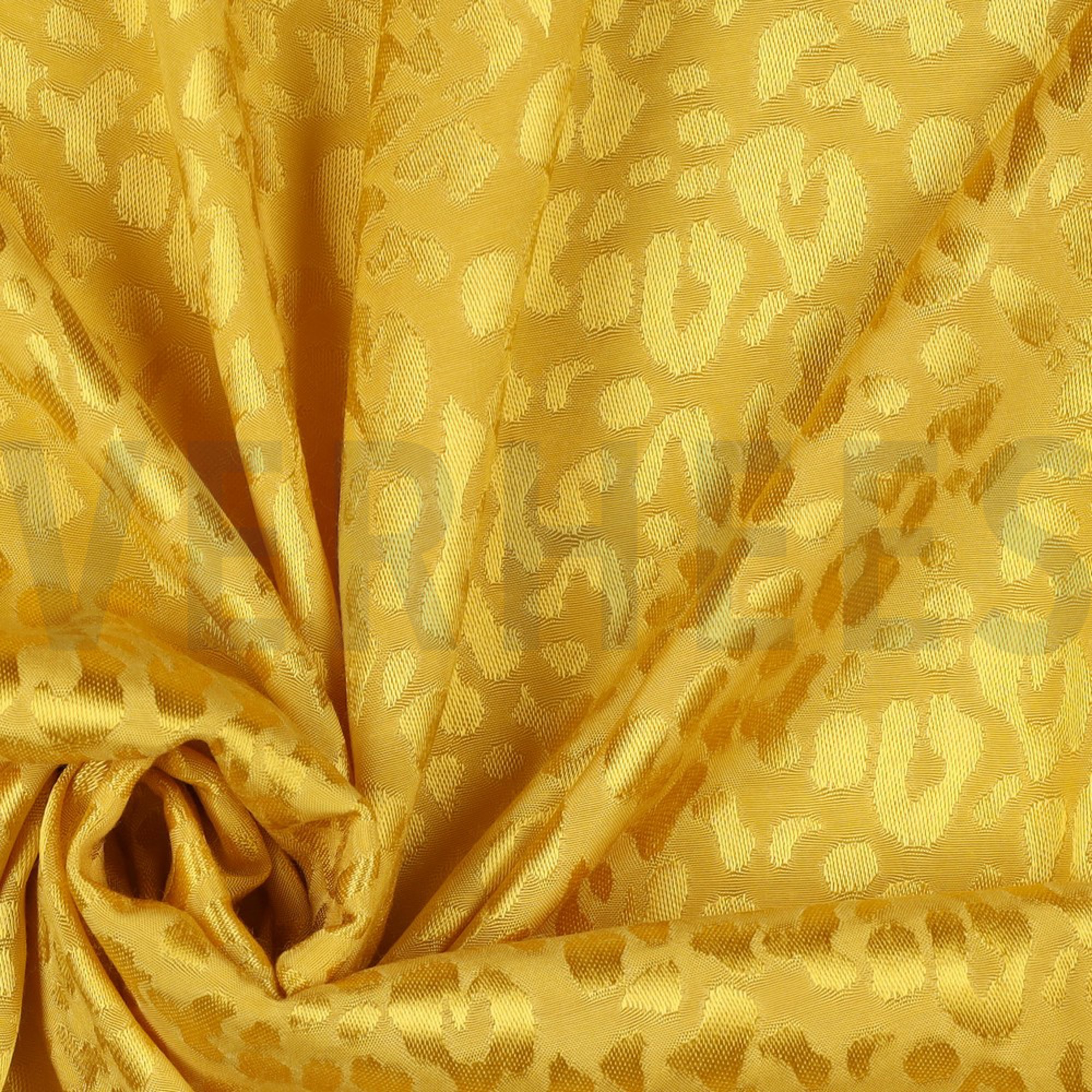 VISCOSE JACQUARD ANIMAL SKIN LEMON (high resolution) #3
