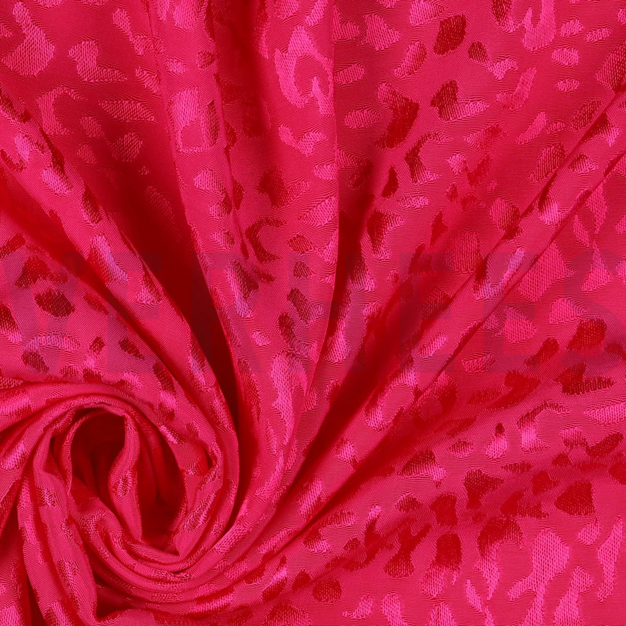 VISCOSE JACQUARD ANIMAL SKIN FUCHSIA (high resolution) #3