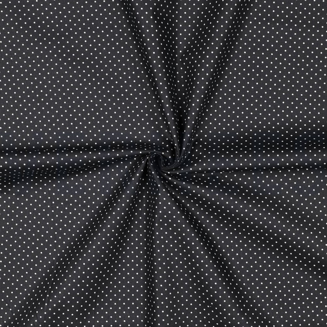 POPLIN PETIT DOTS BLACK #3